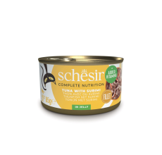 Schesir Complete & Balance Cat Nutrition Cat Wet Food In Jelly Cantuna With Surimi 85g
